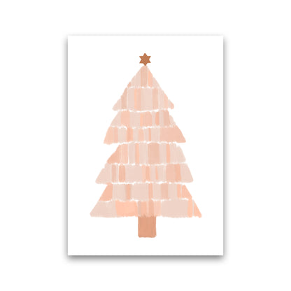 Christmas Tree Painting Christmas Art Print by Orara Studio Print Only