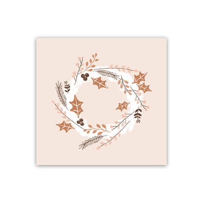 Christmas Wreath Christmas Art Print by Orara Studio Print Only