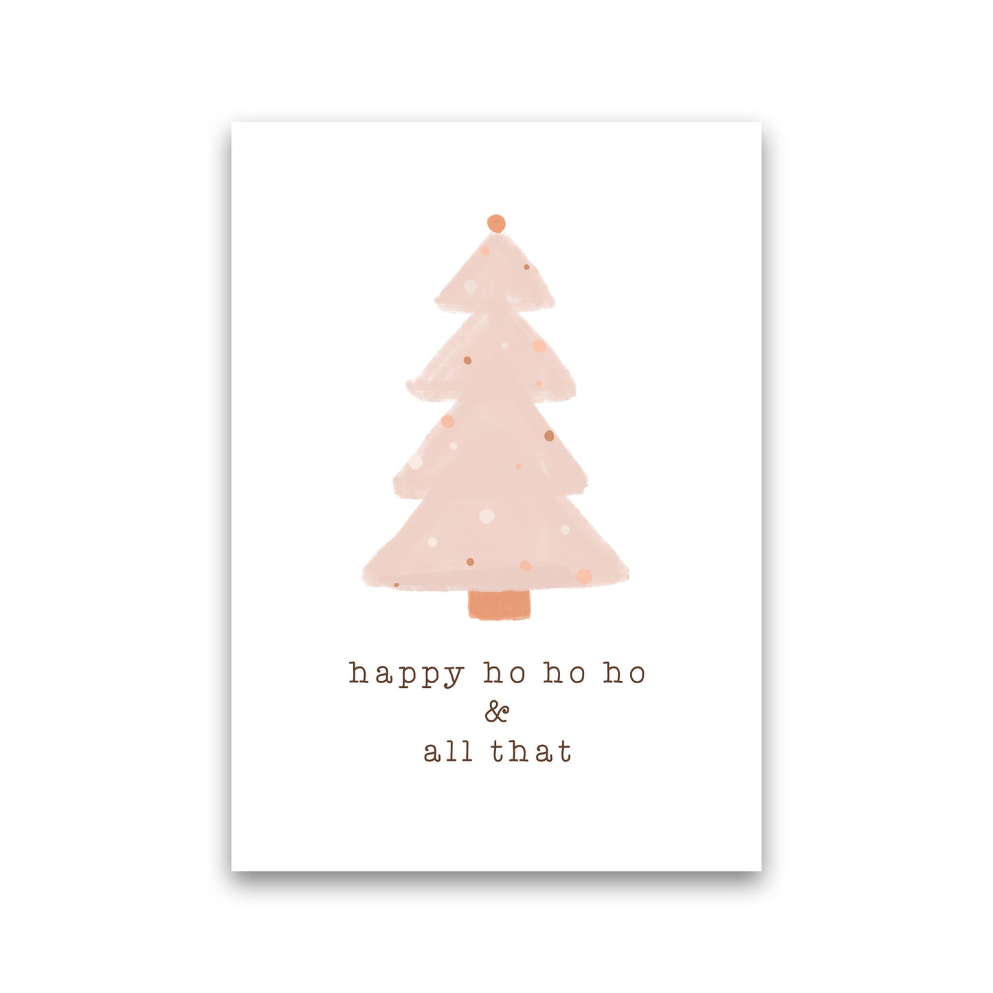 Happy Ho Ho Ho Christmas Art Print by Orara Studio Print Only