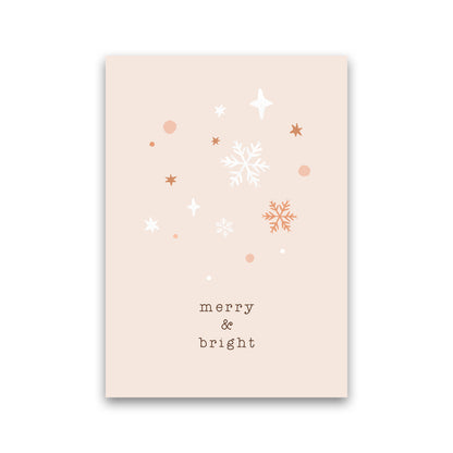 Merry & Bright Christmas Art Print by Orara Studio Print Only