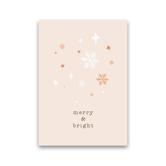Merry & Bright Christmas Art Print by Orara Studio Print Only