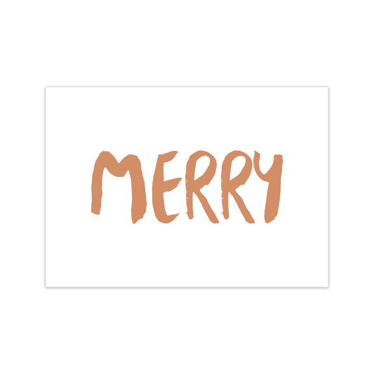 Merry Christmas Art Print by Orara Studio Print Only