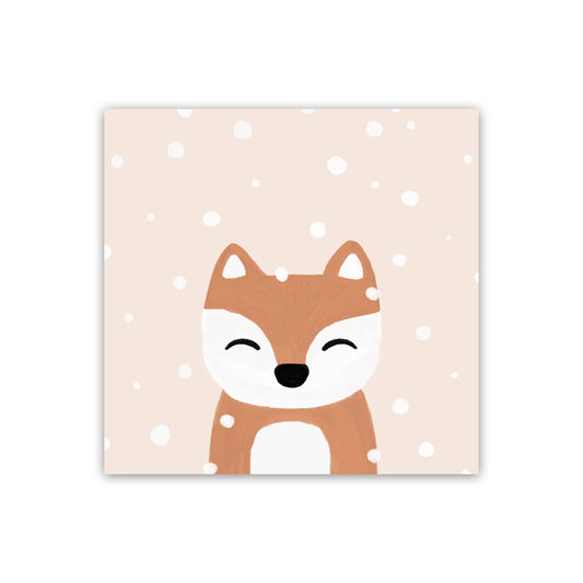 Snow & Fox Christmas Art Print by Orara Studio Print Only