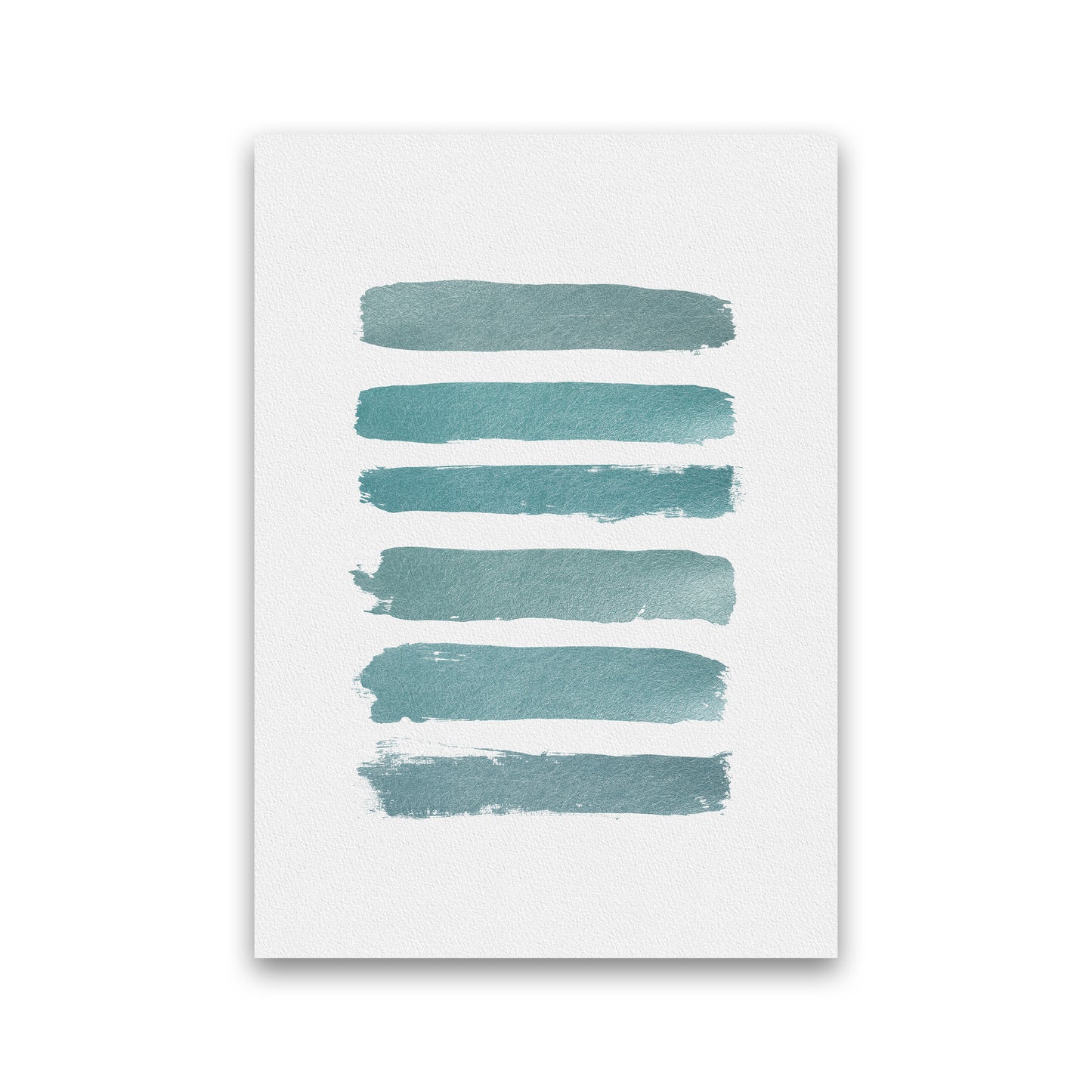 Ombre Turquoise Art Print by Orara Studio