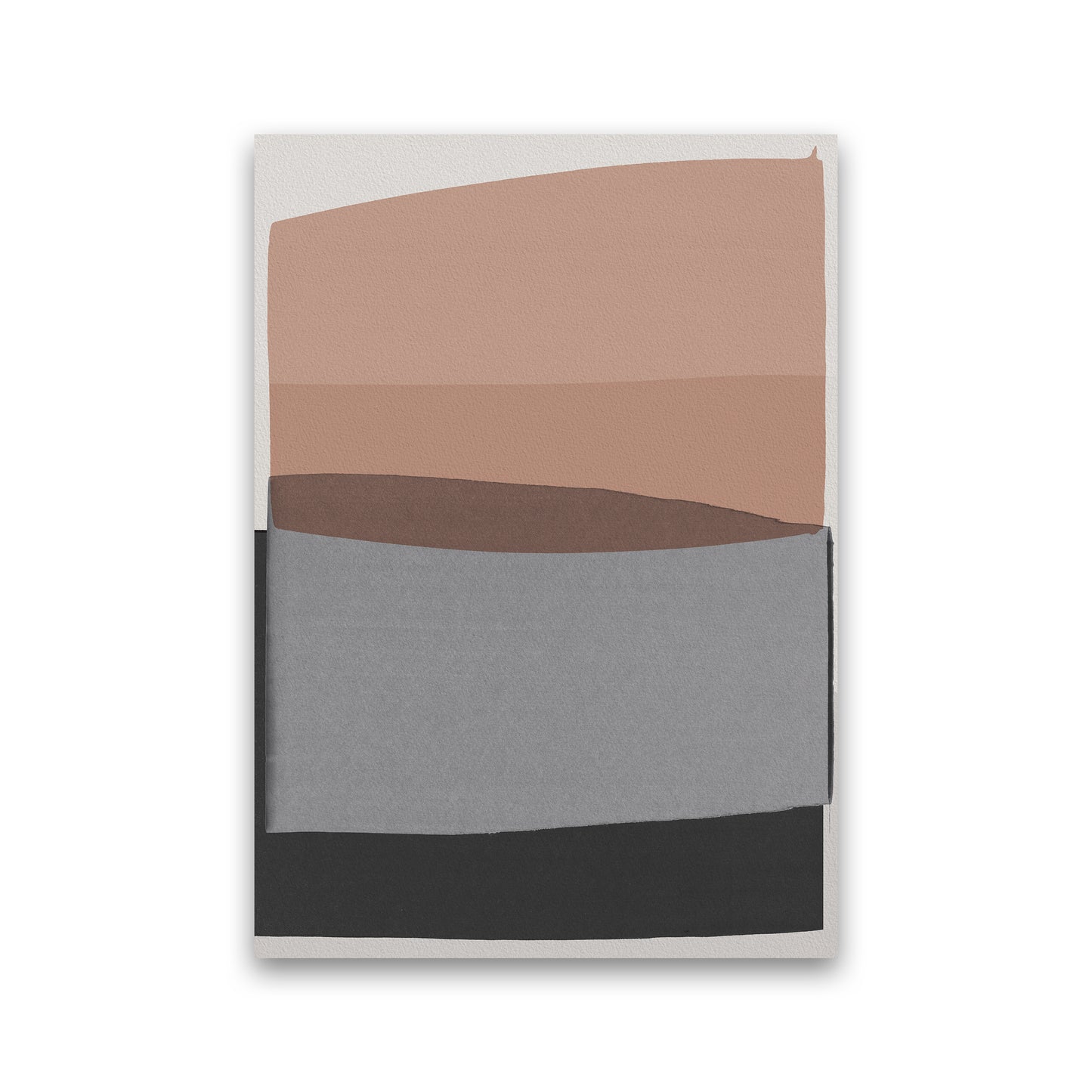 Modern Pink and Grey Abstract Art Print by Orara Studio Print Only