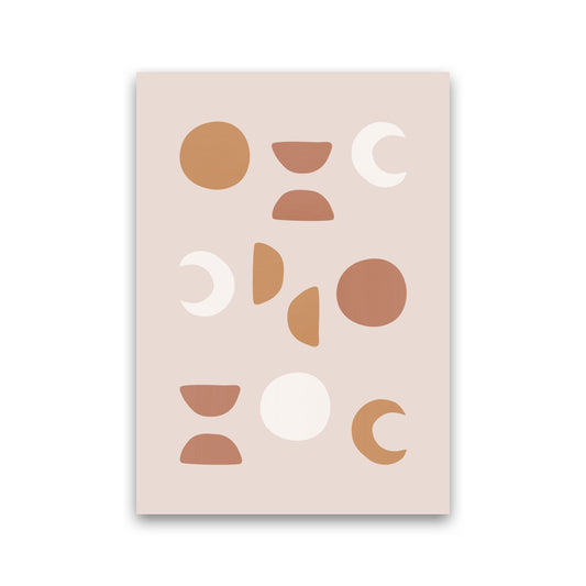 Blush Moon Phases Art Print by Orara Studio Print Only