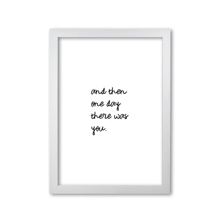 And Then One Day Couples Quote Print By Orara Studio White Grain