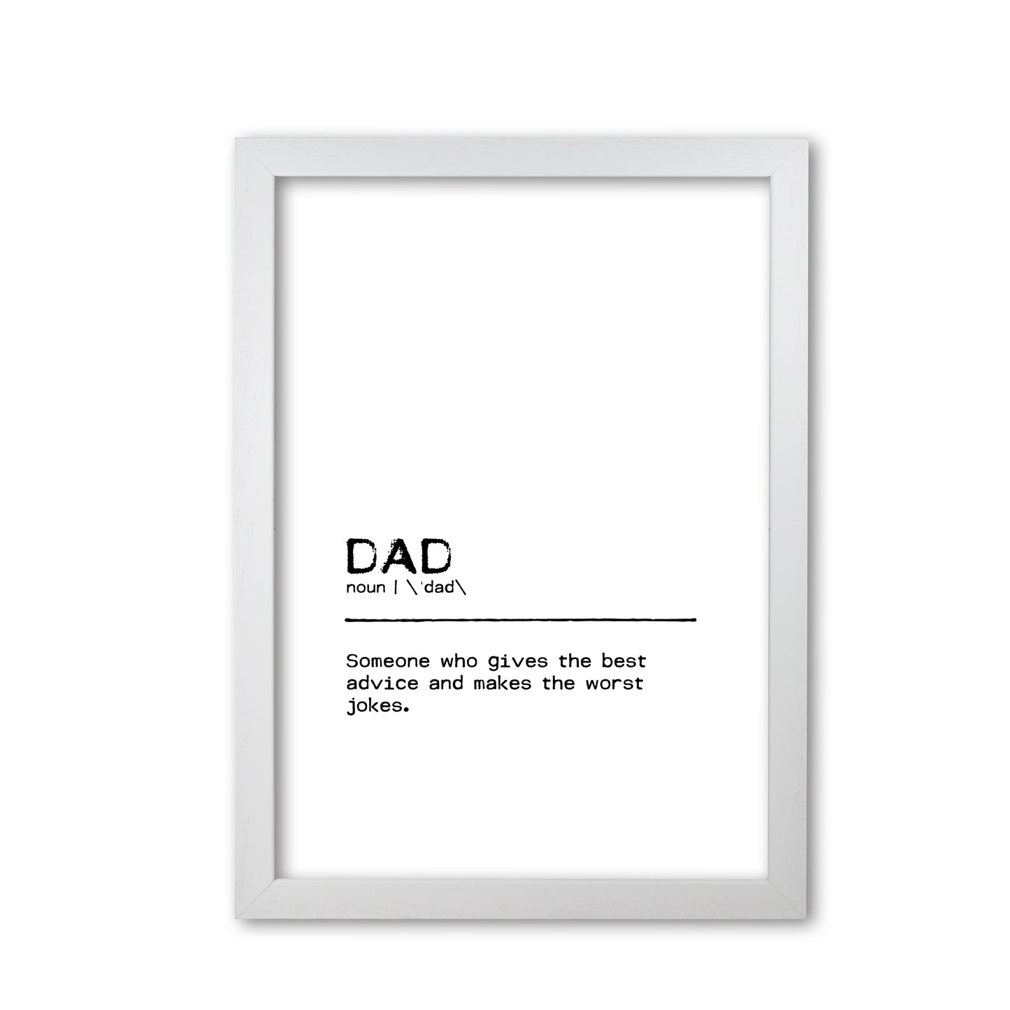 Dad Advice Definition Quote Print By Orara Studio White Grain