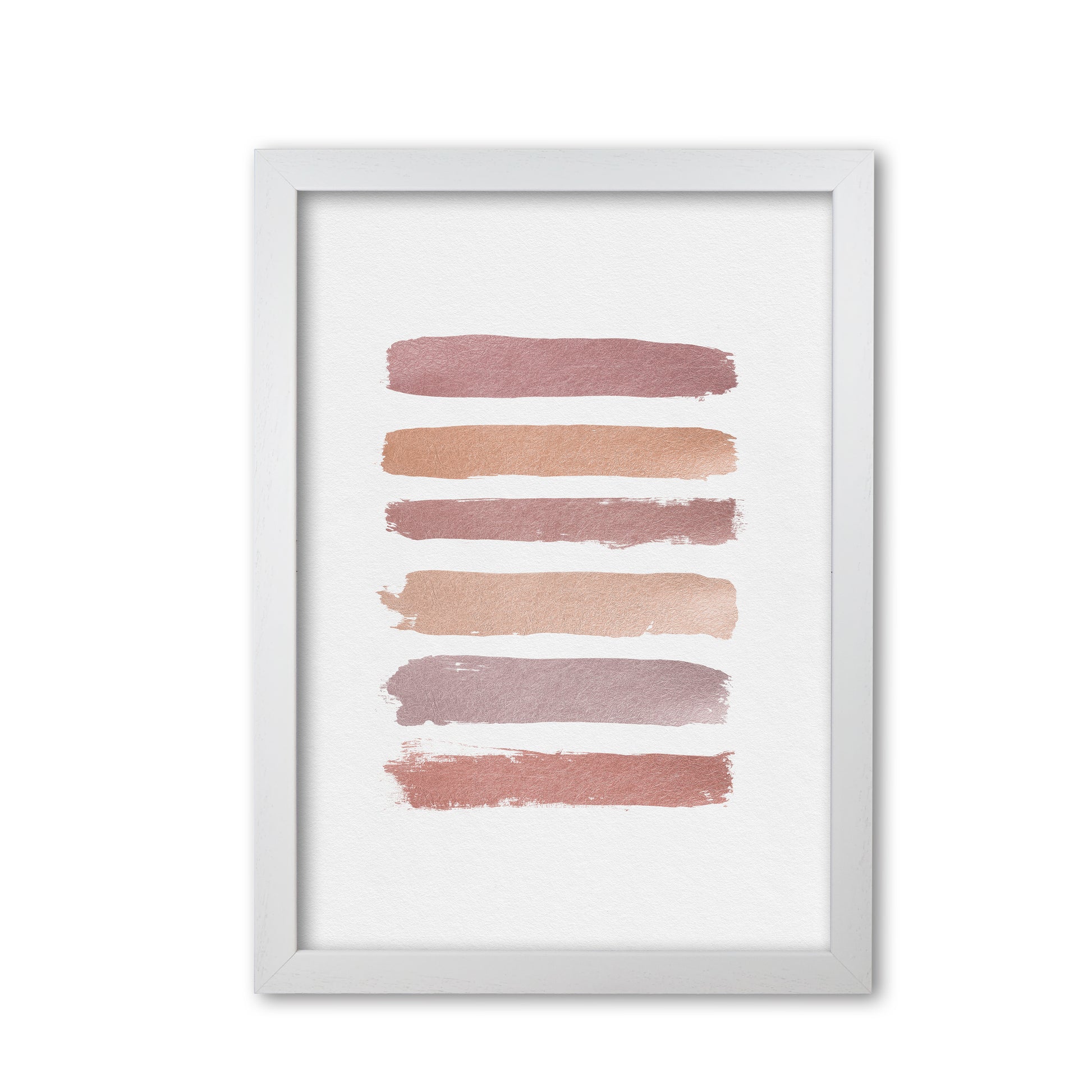 Dusty Rose Stripes Print By Orara Studio White Grain