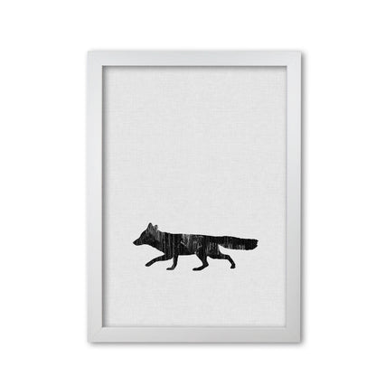 Fox Animal Art Print By Orara Studio Animal Art Print White Grain