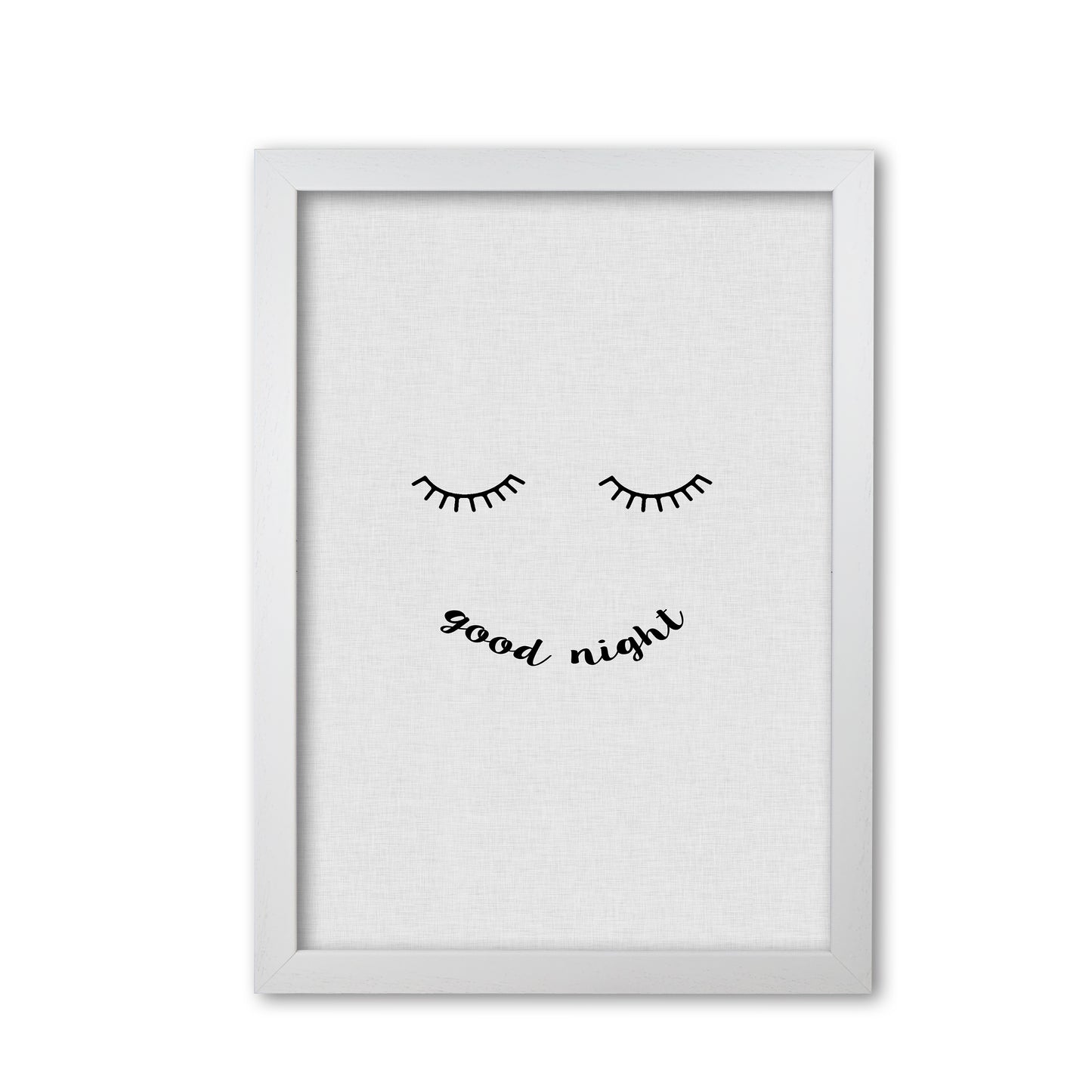 Good Night Quote Print By Orara Studio White Grain