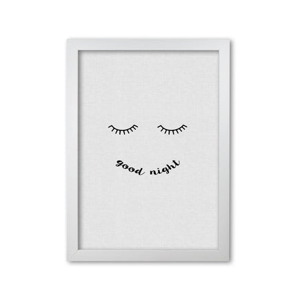 Good Night Quote Print By Orara Studio White Grain