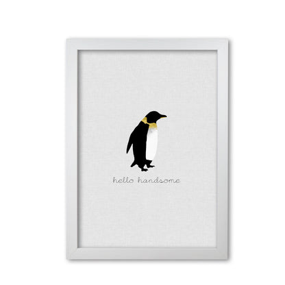Hello Handsome Animal Quote Print By Orara Studio White Grain
