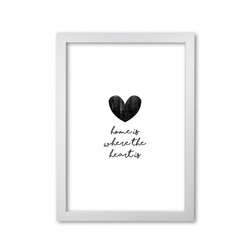 Home Is Where The Heart Is Print By Orara Studio White Grain