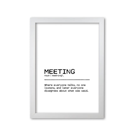 Meeting Disagree Definition Quote Print By Orara Studio White Grain