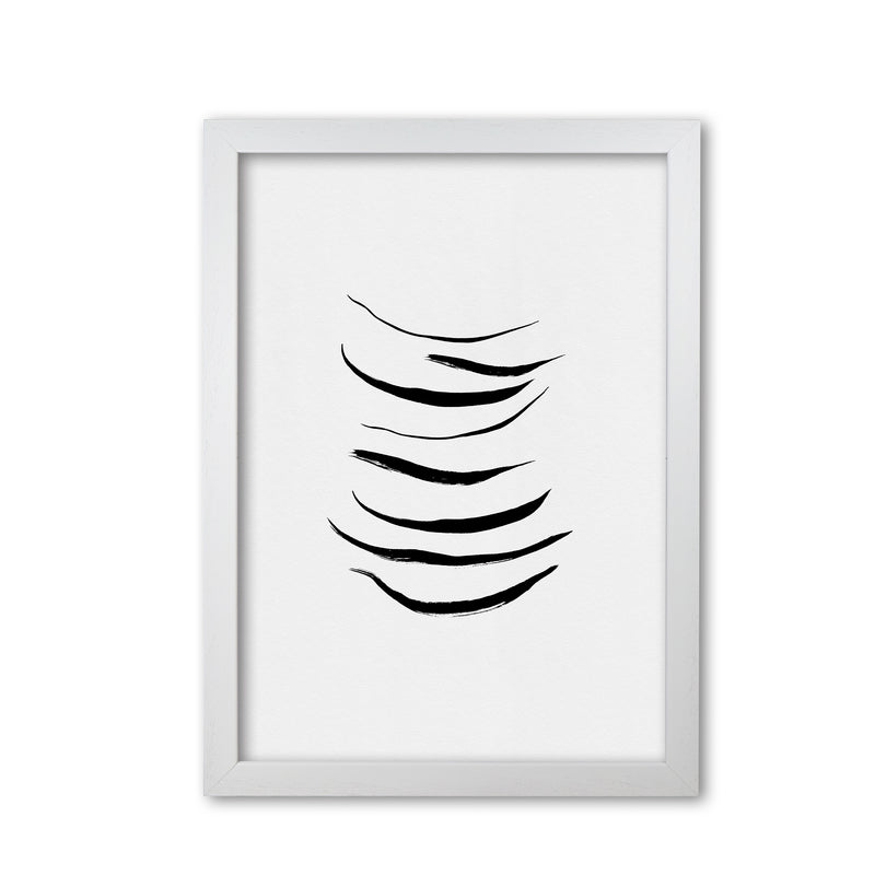 Minimalist Black Painting I Print By Orara Studio White Grain