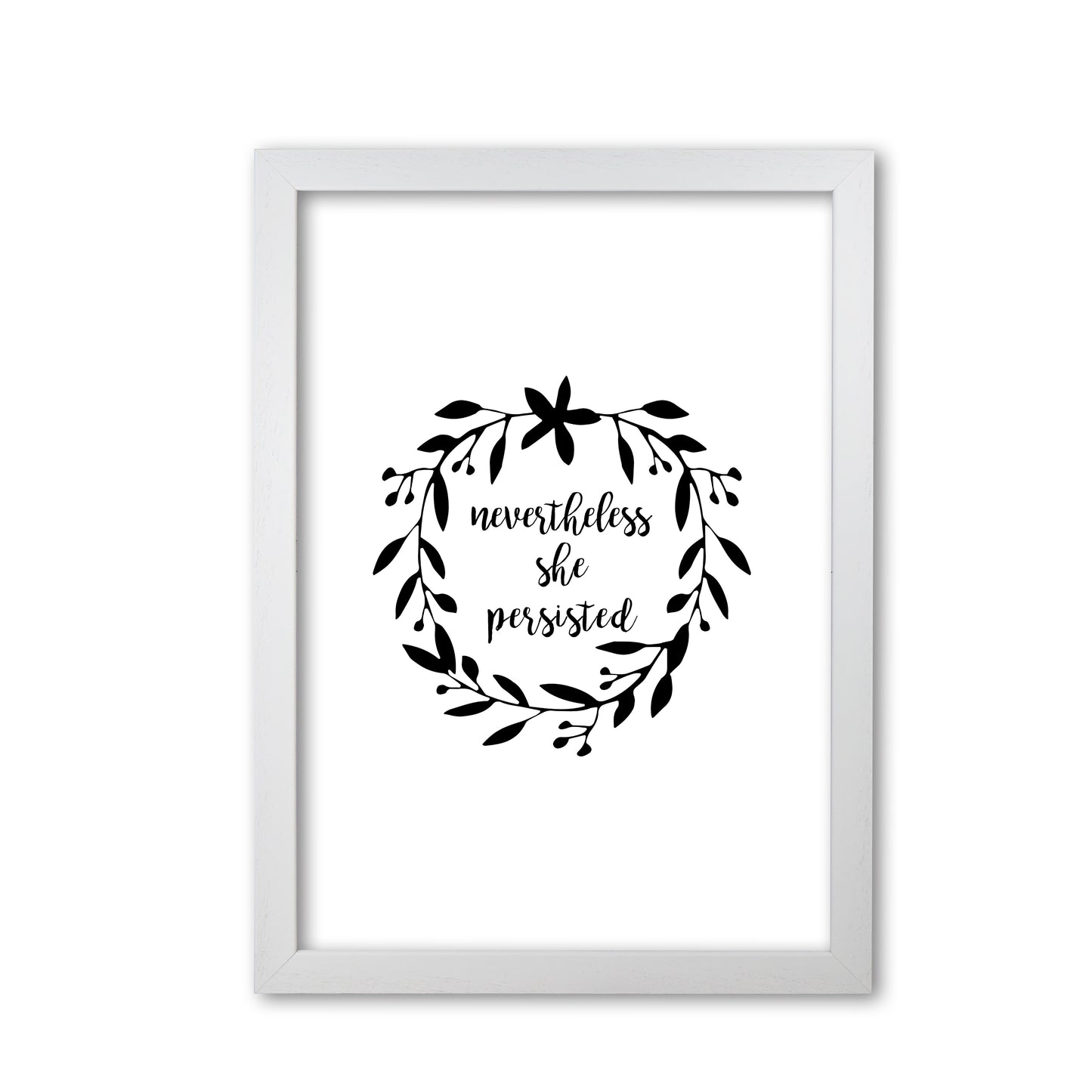 Nevertheless She Persisted Illustration Print By Orara Studio White Grain