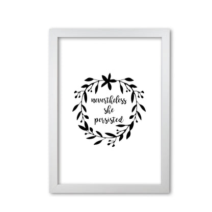 Nevertheless She Persisted Illustration Print By Orara Studio White Grain