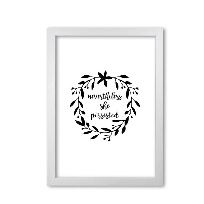 Nevertheless She Persisted Illustration Print By Orara Studio White Grain