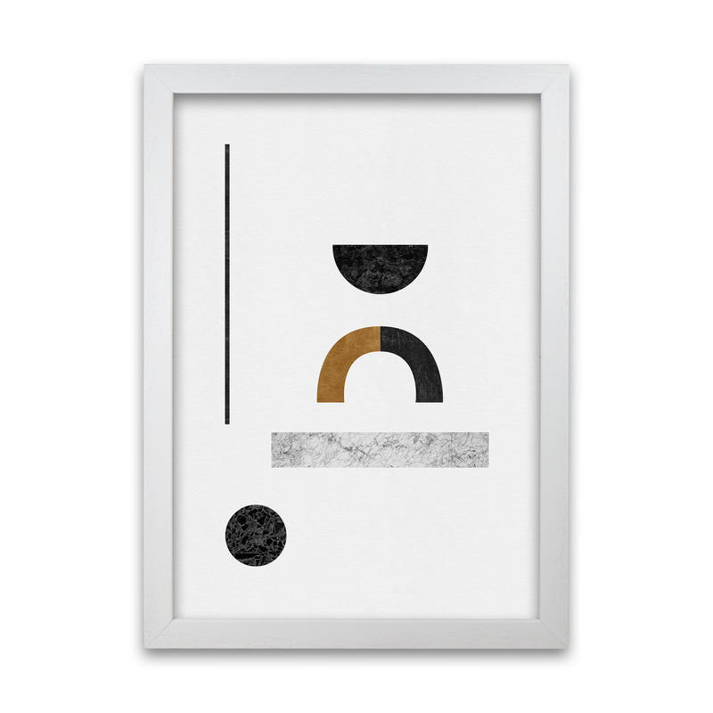 Abstract Geometric III Art Print by Orara Studio A1 White Frame