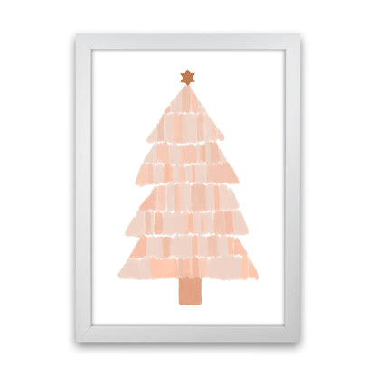 Christmas Tree Painting Christmas Art Print by Orara Studio White Grain