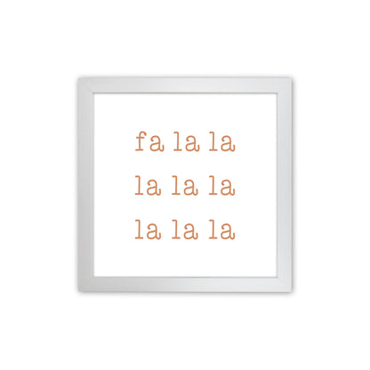 Fa La La Christmas Art Print by Orara Studio White Grain