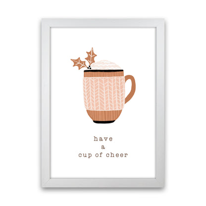 Have A Cup Of Cheer Christmas Art Print by Orara Studio White Grain