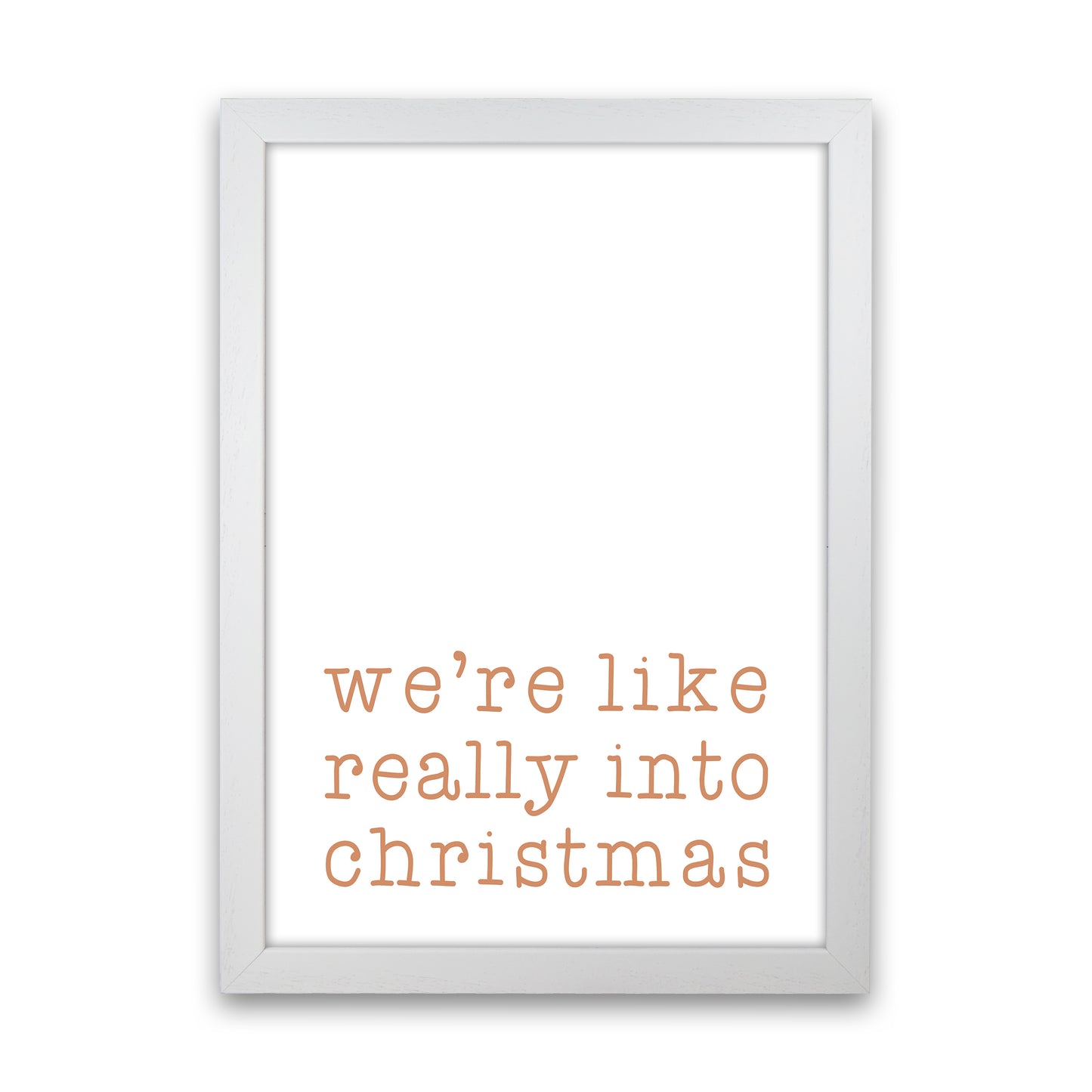 Really Into Christmas Christmas Art Print by Orara Studio White Grain