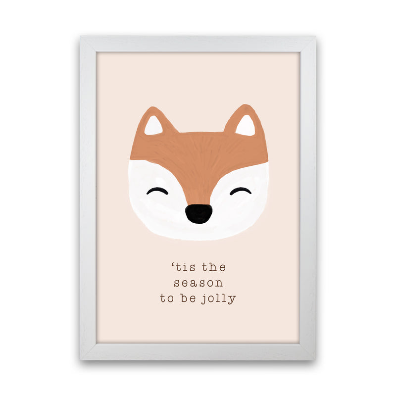 Tis The Season To Be Jolly Christmas Art Print by Orara Studio White Grain