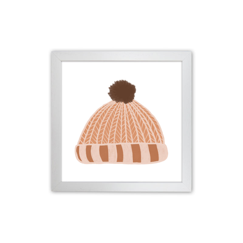 Wooly Hat Christmas Art Print by Orara Studio White Grain