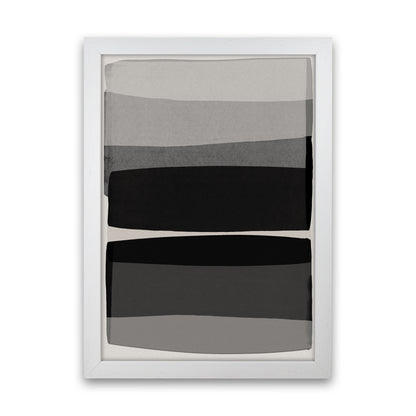 Modern Black and White Abstract Art Print by Orara Studio White Grain