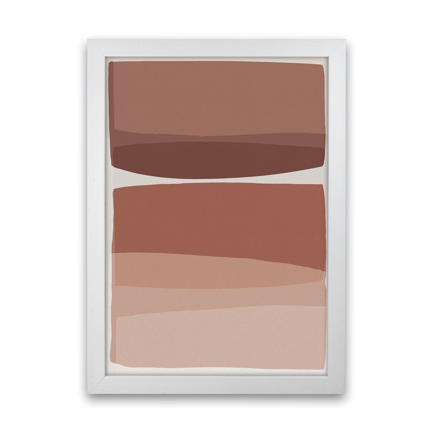 Modern Blush Abstract Art Print by Orara Studio White Grain