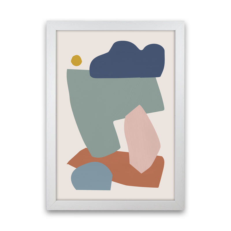Collage Pastel I Art Print by Orara Studios White Grain