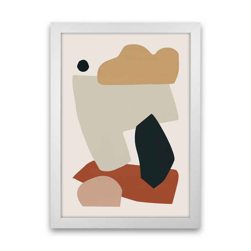 Collage Earth I Art Print by Orara Studios White Grain