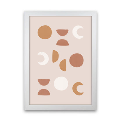 Blush Moon Phases Art Print by Orara Studio White Grain