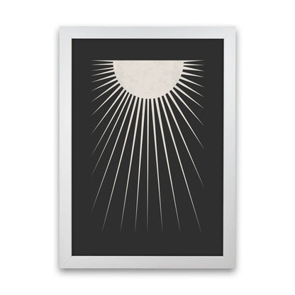 Minimal Moon Art Print by Orara Studio White Grain