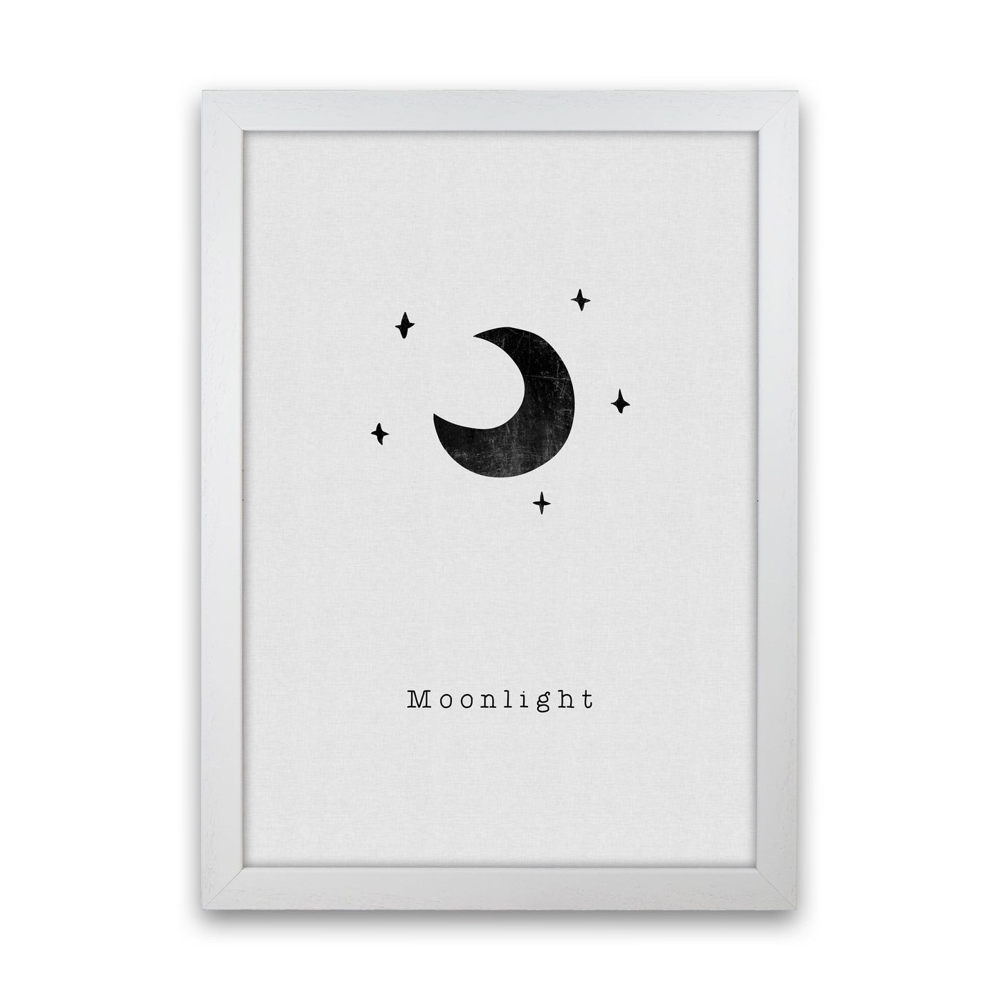 Quote Set - Moonlight Art Print by Orara Studio White Grain