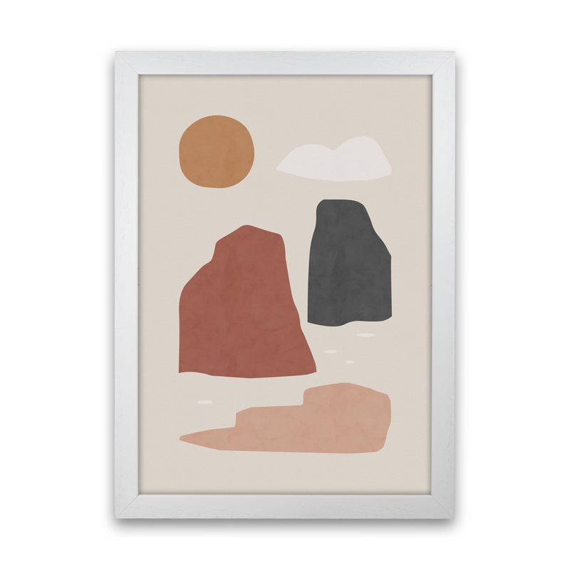 Landscape & Sun Art Print by Orara Studio White Grain