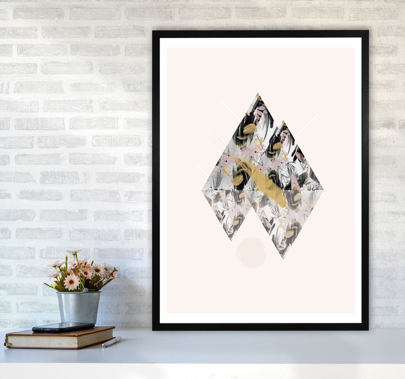 Random Geo Styles 2 Modern Print A1 White Frame