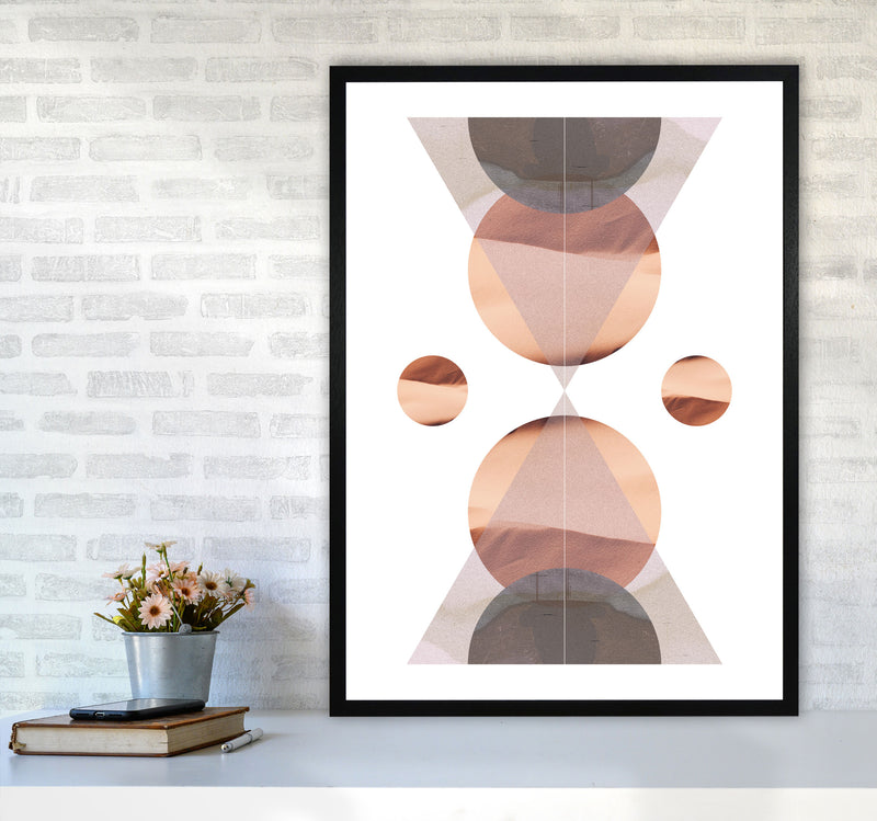 Abstract Sandstorm 1 Modern Print A1 White Frame