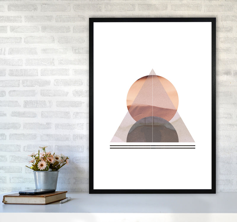 Abstract Sandstorm 2 Modern Print A1 White Frame