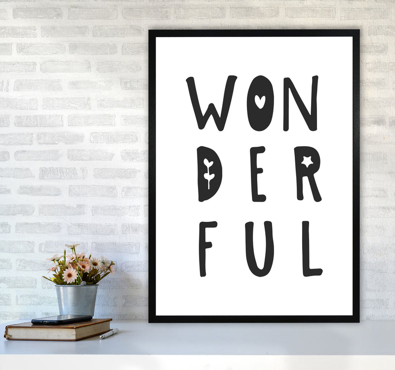 Wonderful Black Framed Nursey Wall Art Print A1 White Frame