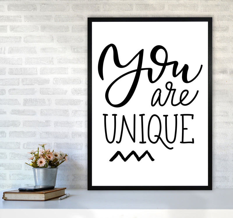 You Are Unique Modern Print A1 White Frame