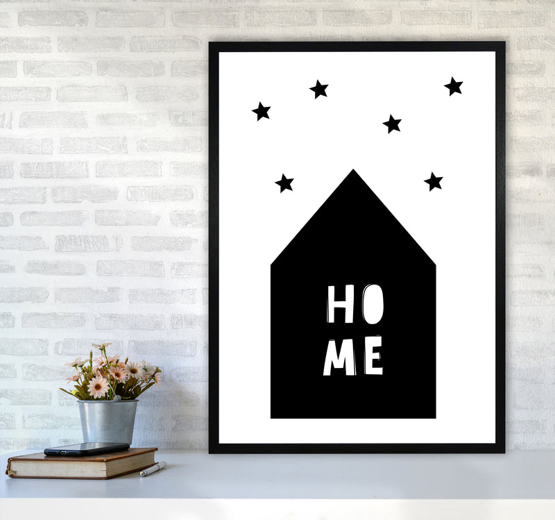 Home Scandi Framed Typography Wall Art Print A1 White Frame