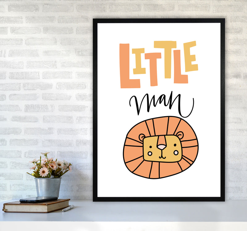 Little Lion Man Framed Nursey Wall Art Print A1 White Frame