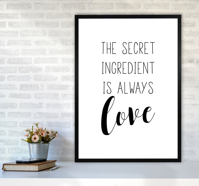 The Secret Ingredient Modern Print A1 White Frame