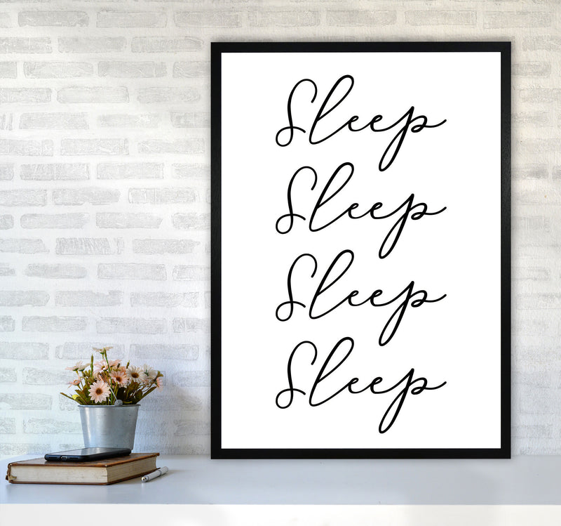 Sleep Modern Print A1 White Frame