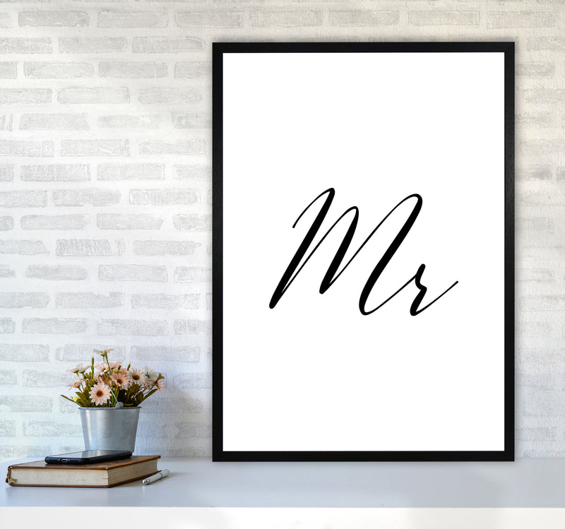Mr Framed Typography Wall Art Print A1 White Frame