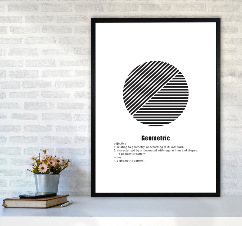 Geometric Meaning 3 Modern Print A1 White Frame