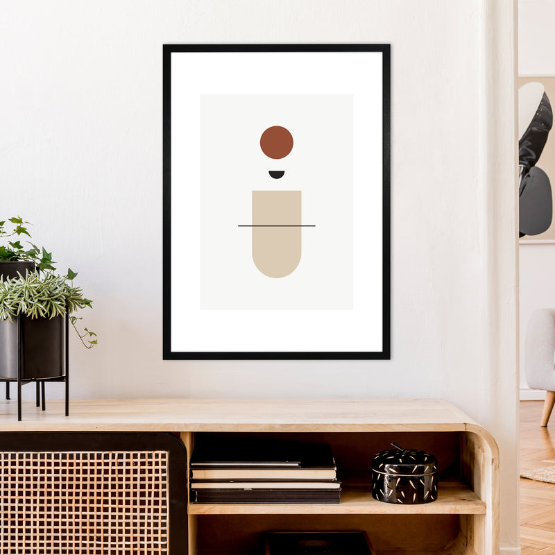 Mica Sand N11  Art Print by Pixy Paper A1 White Frame